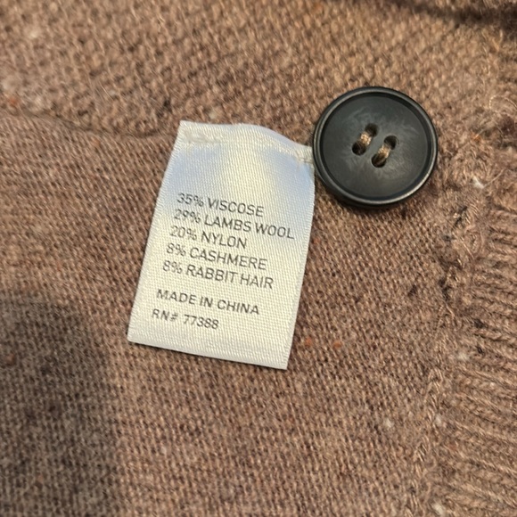 NWOT - Wallace cashmere, Lambs wool cardigan. Size Medium. - Picture 13 of 14